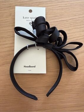 kate spade black ribbon bow headband for kids
